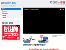Tablet Screenshot of delawarepctech.net